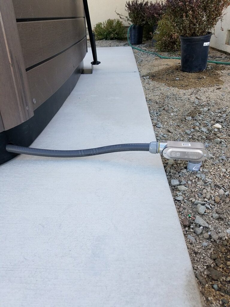 Electrical conduit and wiring installation for a hot tub by Jolt Electric in Salem, MA