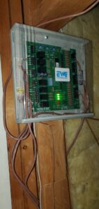 An EWC Controls HVAC control board installed by Metro Air Conditioning, Heating & Services in Dallas, TX