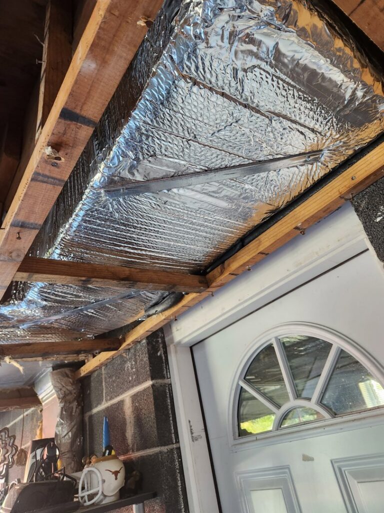 HVAC ductwork installation with insulation by Kanawha Valley Maintenance in Charleston, WV