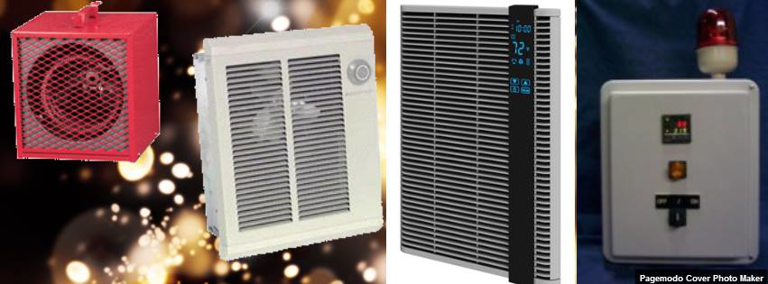 A collage of HVAC equipment including industrial heaters, wall units, and air filters at Thermal Equipment Sales Company, INC in Memphis, TN