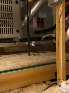 An HVAC furnace and air handler system with ductwork and wiring installed by Ace A/C & Heating in Henderson, NV.