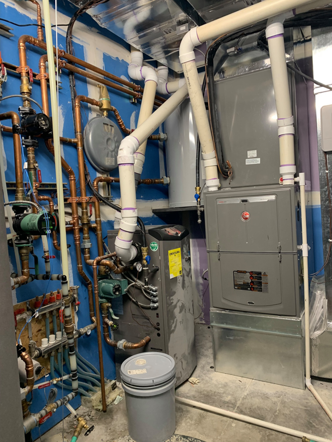 A comprehensive HVAC furnace and plumbing system installation by Pendleton HVAC & Plumbing in Williston, ND.