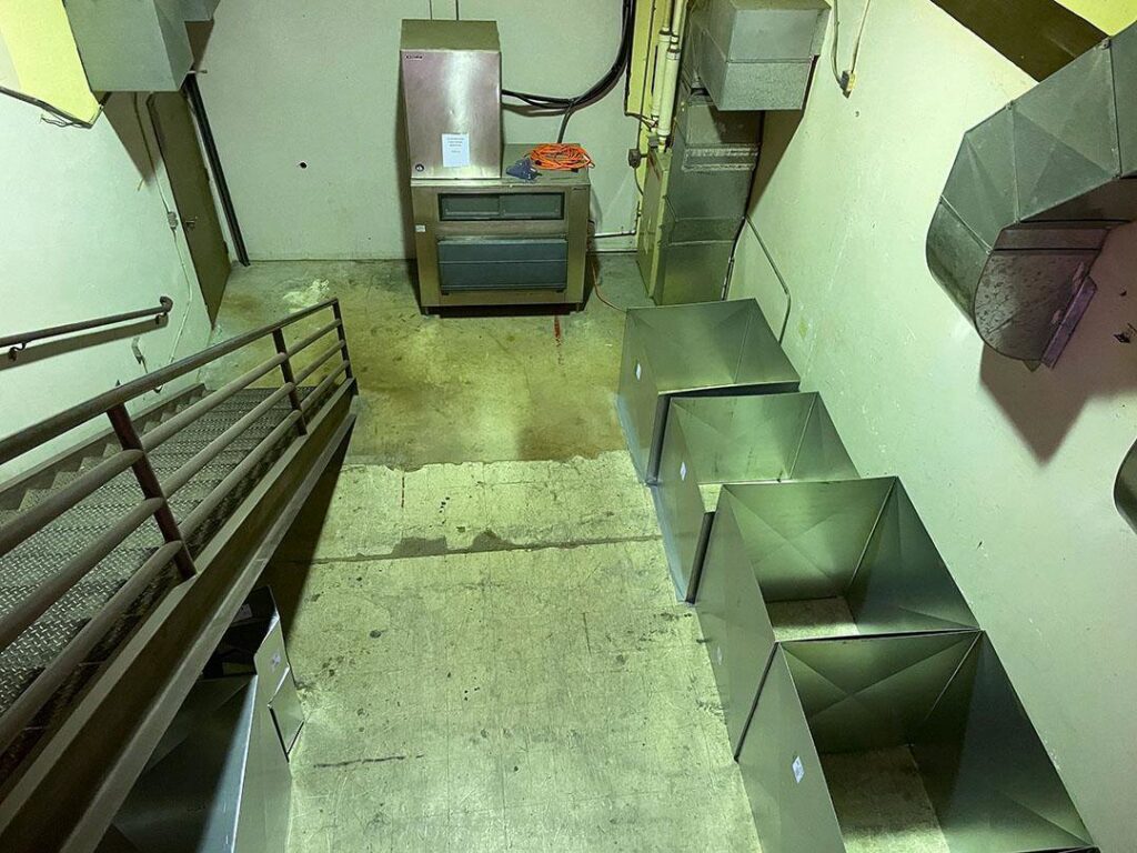 An existing furnace and ductwork installation in a utility room by HVAC Solutions in Colorado Springs, CO