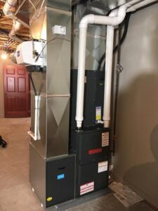 A complete HVAC furnace and humidifier system installed by All Systems LLC, providing comfort in Fremont, NE