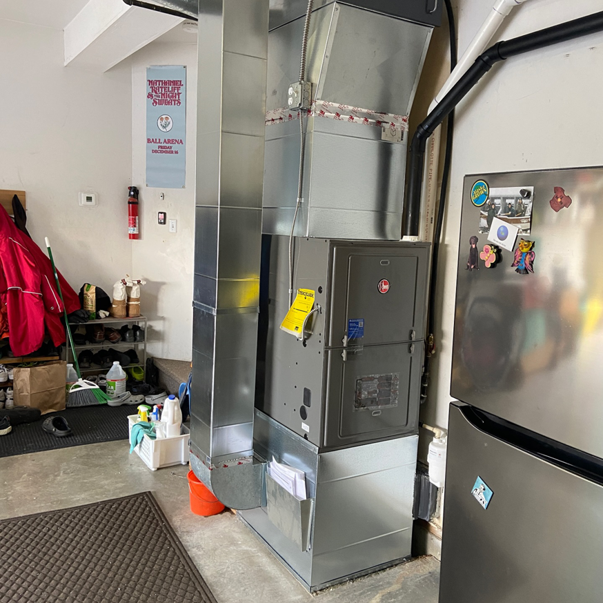 An HVAC furnace replacement and new ductwork installation by Arctic Heating And Cooling in Chesapeake, VA.