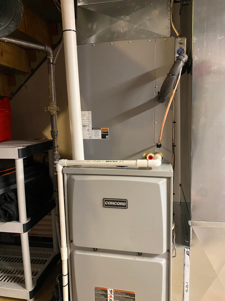 An HVAC furnace system installed by Tru-Sky Heating & Cooling in Pittsburgh, PA.