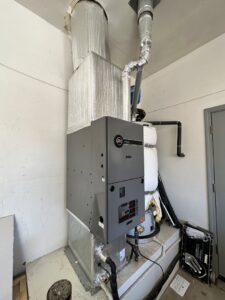 An HVAC furnace and water heater installation by Paul's Heating & Air Conditioning in Virginia Beach, VA.