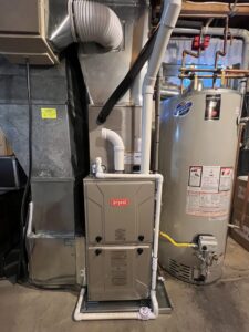 A new Bryant HVAC furnace and water heater installation by Stivers Heating & Air Conditioning Inc. in Louisville, KY