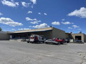 An HVAC service van from Meier Heating & Cooling parked outside a commercial building, representing VP Supply Corporation in Rochester, NY.