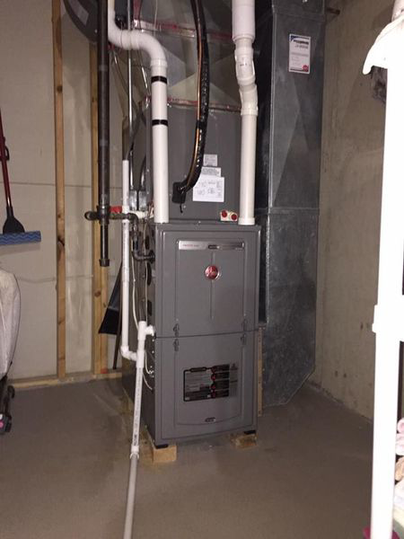 A complete HVAC system installation in a basement by Extreme Heating & Cooling in Beaver Dam, KY