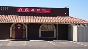 A new Trane indoor furnace and air handler unit being installed in an attic by ASAP Air Conditioning and Heating in Mesa, AZ.