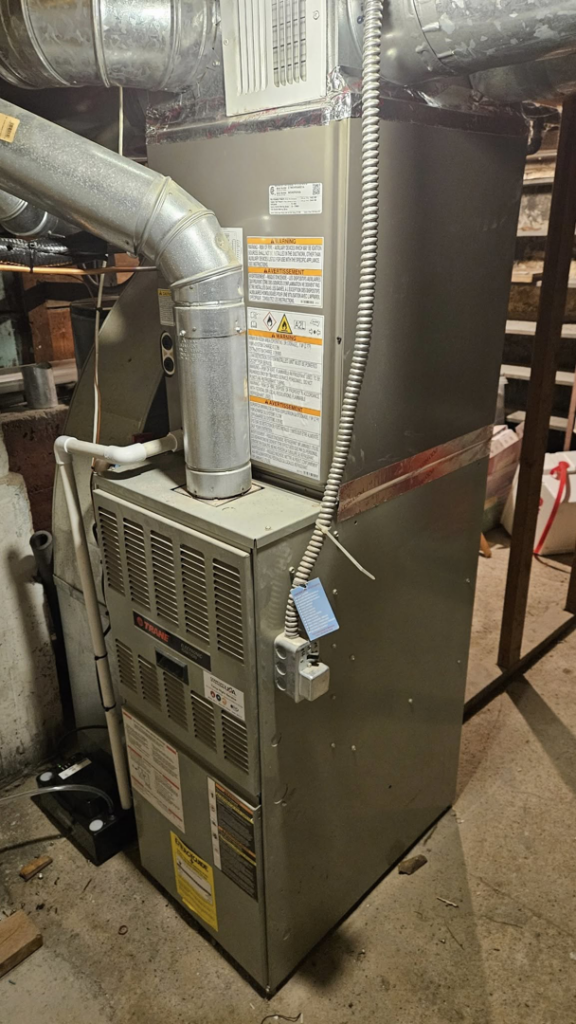 An indoor furnace and HVAC system installed by JL Mechanical in Pleasant Grove, UT.