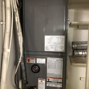 An indoor HVAC furnace or air handler unit installed by All Metro Air Conditioning in Apache Junction, AZ.