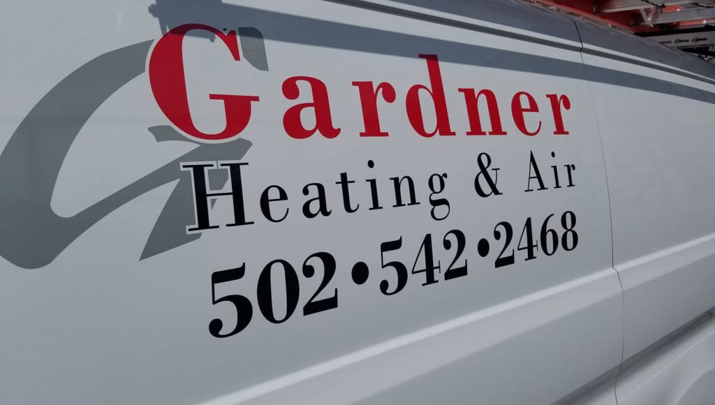 An indoor HVAC furnace unit installed or serviced by Gardner Heating and Air in Georgetown, KY