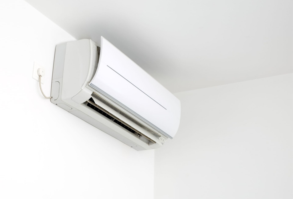 An indoor mini-split air conditioning unit installed by Accurate HVAC in Vacaville, CA.