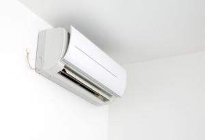 An indoor mini-split air conditioning unit installed by Accurate HVAC in Vacaville, CA.