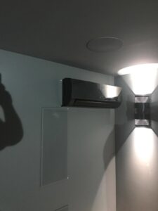 An indoor mini-split HVAC unit installed on a wall, serviced by A-1 Heating and Air Conditioning Service in Alexandria, VA