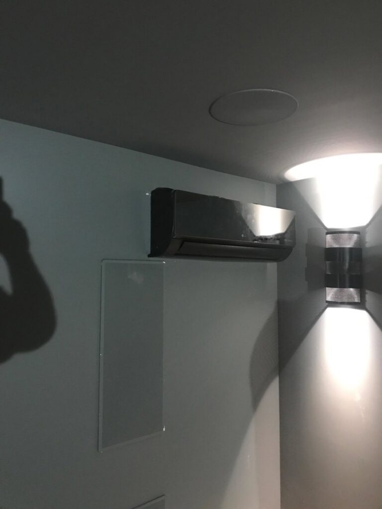 An indoor mini-split HVAC unit installed on a wall, serviced by A-1 Heating and Air Conditioning Service in Alexandria, VA
