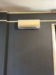An indoor mini-split HVAC unit installed on a wall by Krantz Kooling & Heating in West Columbia, SC