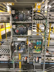 A complex industrial or commercial electrical control panel with intricate wiring, serviced by All 4 You Electrical in Boise, ID.