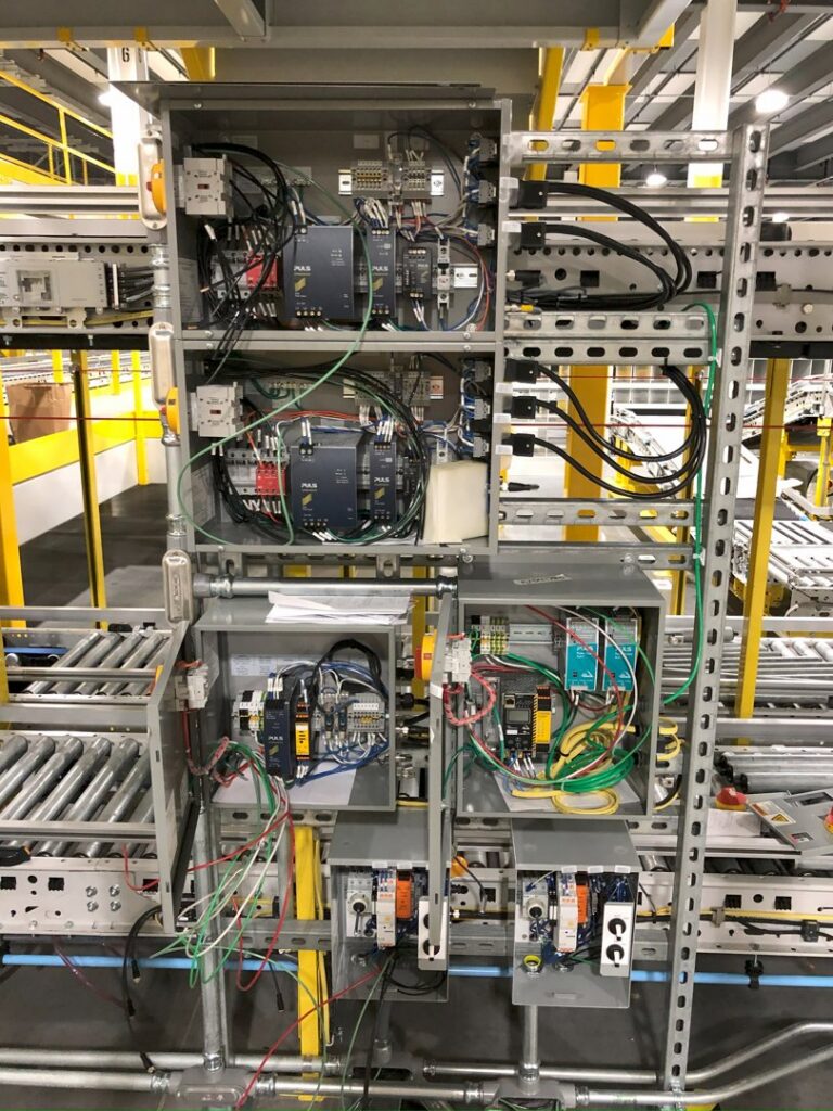 A complex industrial or commercial electrical control panel with intricate wiring, serviced by All 4 You Electrical in Boise, ID.