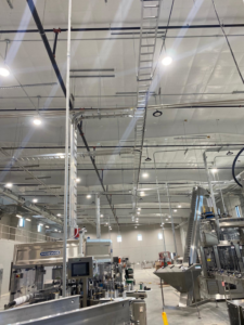 Industrial electrical conduit and cable tray installation in a large facility by Blevens Electric LLC in Bowling Green, KY