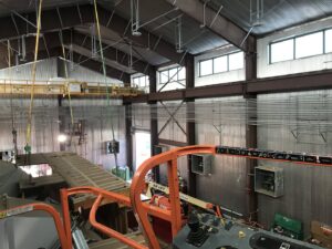 Detailed view of industrial electrical conduit runs installed by High Country Electric in Green River, WY.