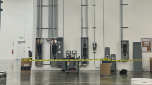 Industrial electrical panels and conduit installed by CRI Electric in Anaheim, CA.