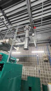Large industrial exhaust and ventilation system piping installed by Clean Air Quality Service Inc in Hawthorne, NY