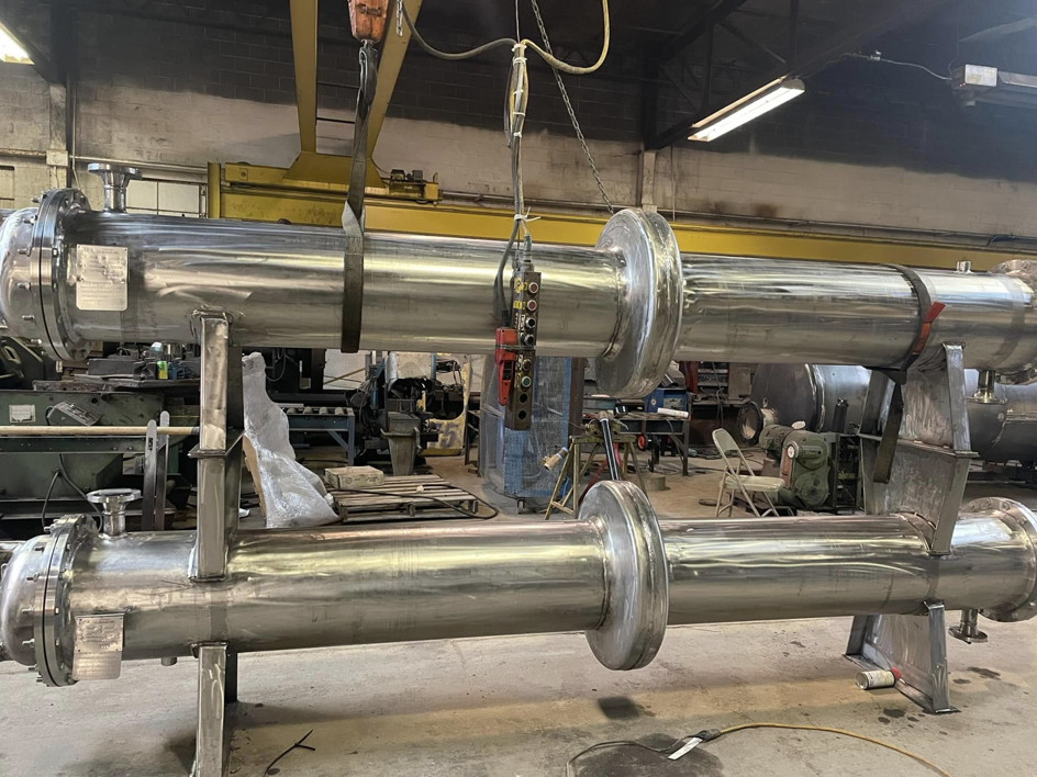 Fabrication of industrial heat exchangers by Capital City Boiler & Machine Works, Inc. in Des Moines, IA