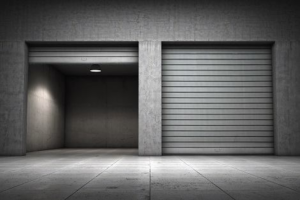 Two industrial roll-up garage doors, showcasing commercial services by Delta Garage Doors in Cleveland, OH