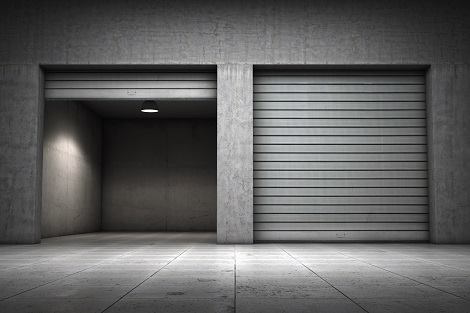 Two industrial roll-up garage doors, showcasing commercial services by Delta Garage Doors in Cleveland, OH