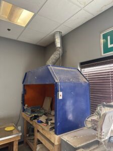 An industrial ventilation system with ductwork installed by 32 Degrees Heating and Air Conditioning in Las Vegas, NV