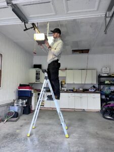 An installed Chamberlain garage door opener in a garage by Align Garage Door in Ringgold, GA.