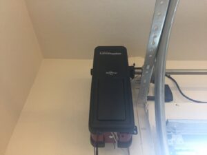 An installed LiftMaster side-mount garage door opener by Nate's Garage Door Repair in Scottsdale, AZ.