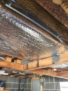Insulated ductwork installed in a ceiling by Kanawha Valley Maintenance in Charleston, WV