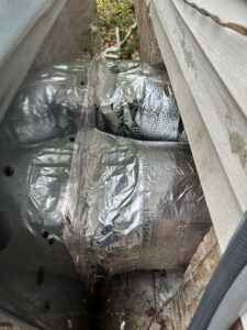 Insulated HVAC ductwork installation by CHIN Flower HVAC LLC in Murfreesboro, TN.
