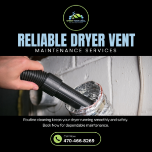 A Green Team Local professional cleaning the interior of a dryer vent duct with a vacuum hose in Page.