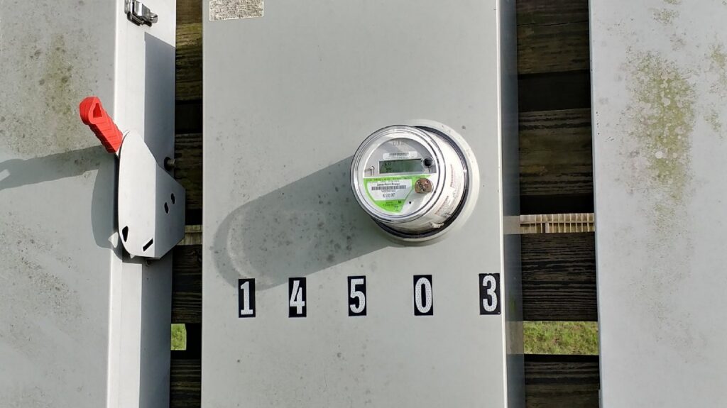An open interior electrical breaker panel with labels, installed by A Renewable Electric LLC in Houston, TX.