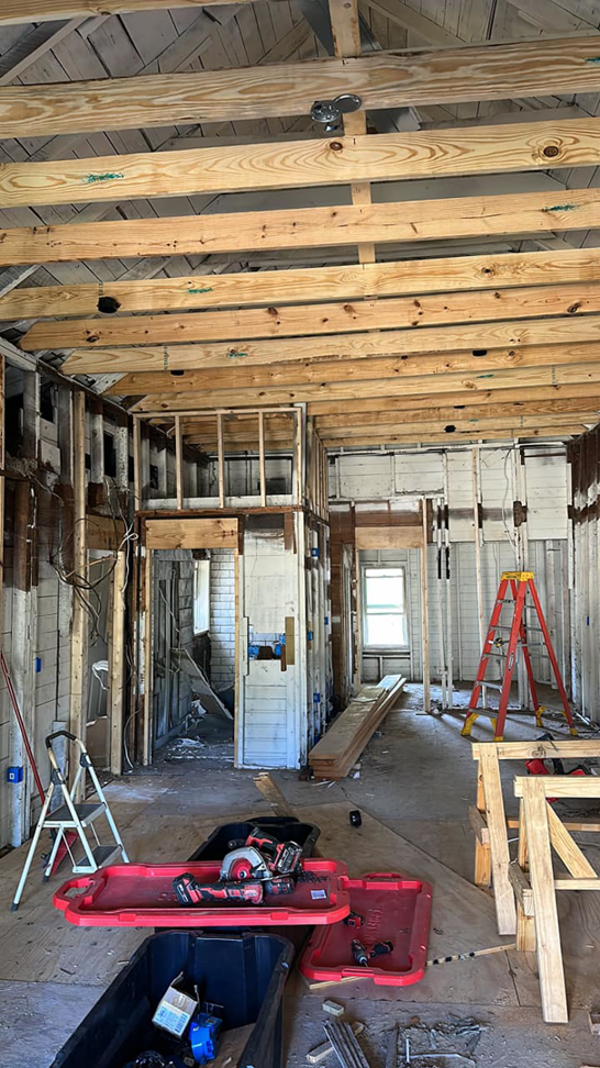Interior electrical rough-in wiring and conduit installation by R&D Electrical of NEA in Jonesboro, AR.