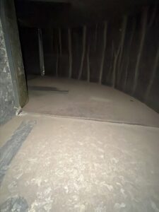Interior view of a clean, rectangular air duct serviced by Delta Clean Air in Boston, MA