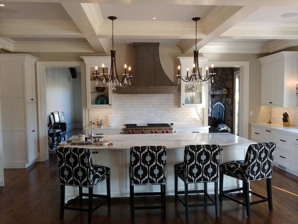 Professional installation of kitchen chandeliers and recessed lighting by EFS Electric Inc in Wilmington, DE.