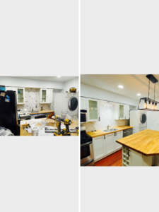 Kitchen electrical installation in progress with tools and wiring by C&S Electrical Services LLC in Ashburn, VA.