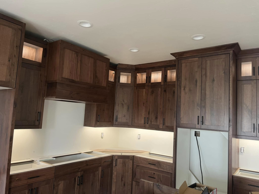 New kitchen recessed and under-cabinet lighting installed by One Electric LLC in Idaho Falls, ID