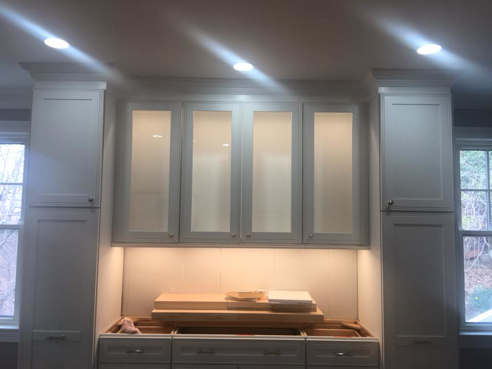 New recessed and under-cabinet lighting installed in a kitchen by ELSI Electric LLC in Rockville, MD.