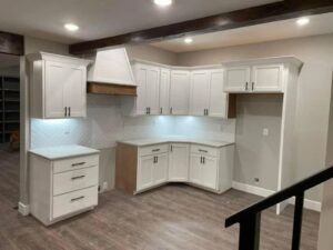Kitchen with under-cabinet and recessed lighting installed by Innovative Electric in Wichita, KS.