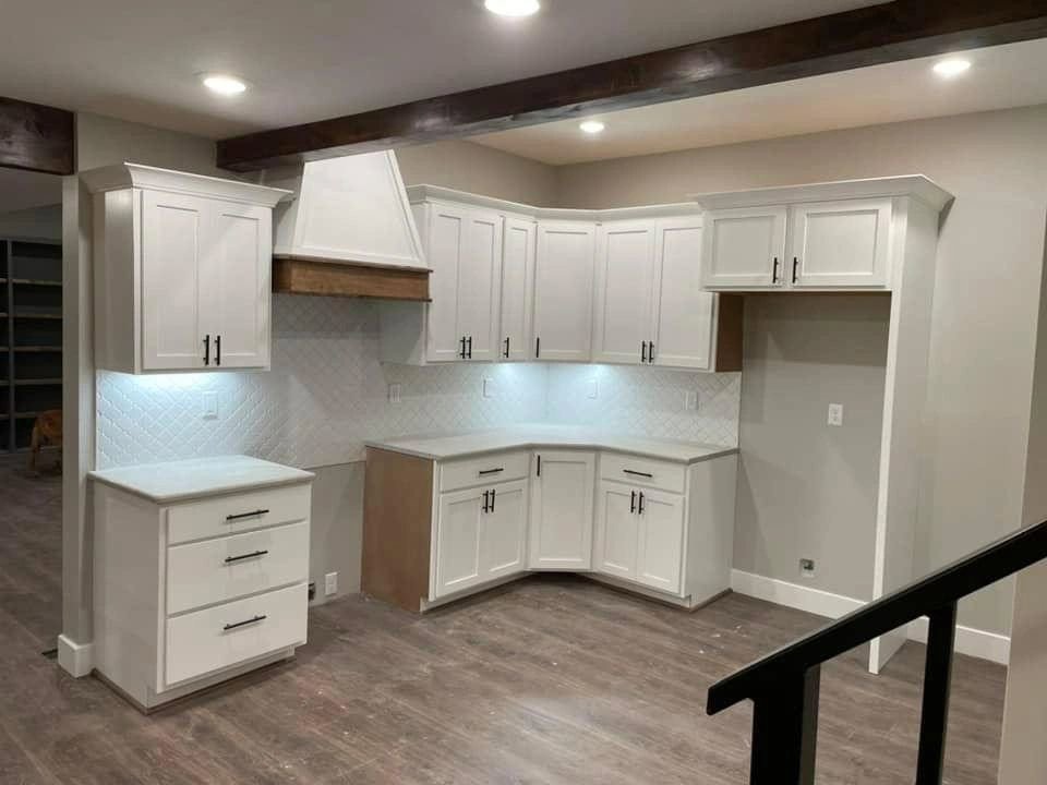 Kitchen with under-cabinet and recessed lighting installed by Innovative Electric in Wichita, KS.