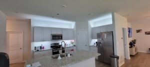 Kitchen with new under-cabinet and recessed lighting installed by Lindsey and Son Electric, LLC in Summerville, SC