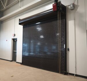 A large commercial rolling steel door installed by Rose Quality Garage Doors in Murfreesboro, TN