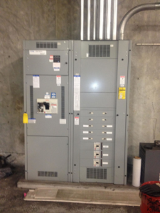 A large commercial electrical panel installation by C.N.Copeland Electrical Service in Knoxville, TN